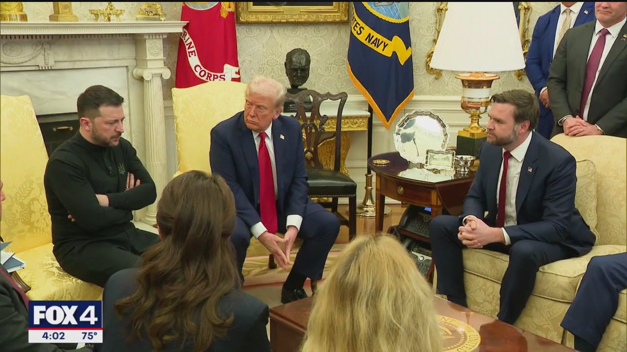 Trump, Vance, Zelensky meeting gets contentious