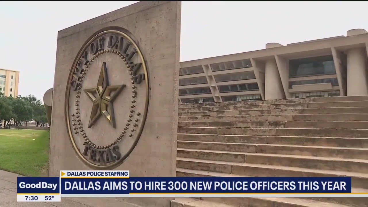 Dallas aims to hire 300 new police officers this year