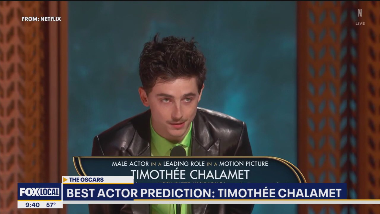 Officials predict Timothee Chalamet to win best actor