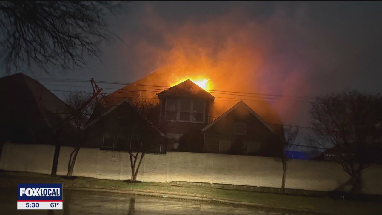 Dallas house fire ignited by broken power pole