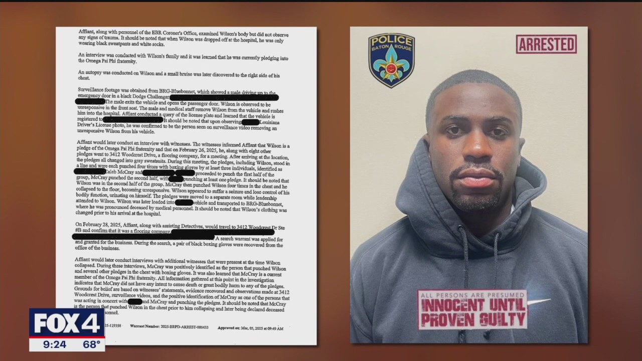 Wyle man arrested for fraternity hazing death