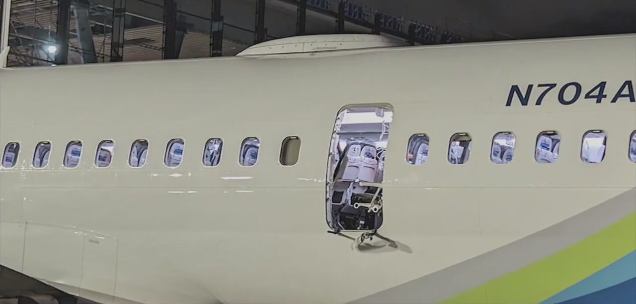 Investigation launches after plane's door blew off