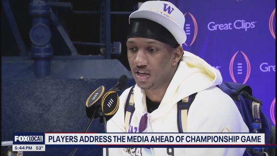 Wolverines and Huskies face media before showdown