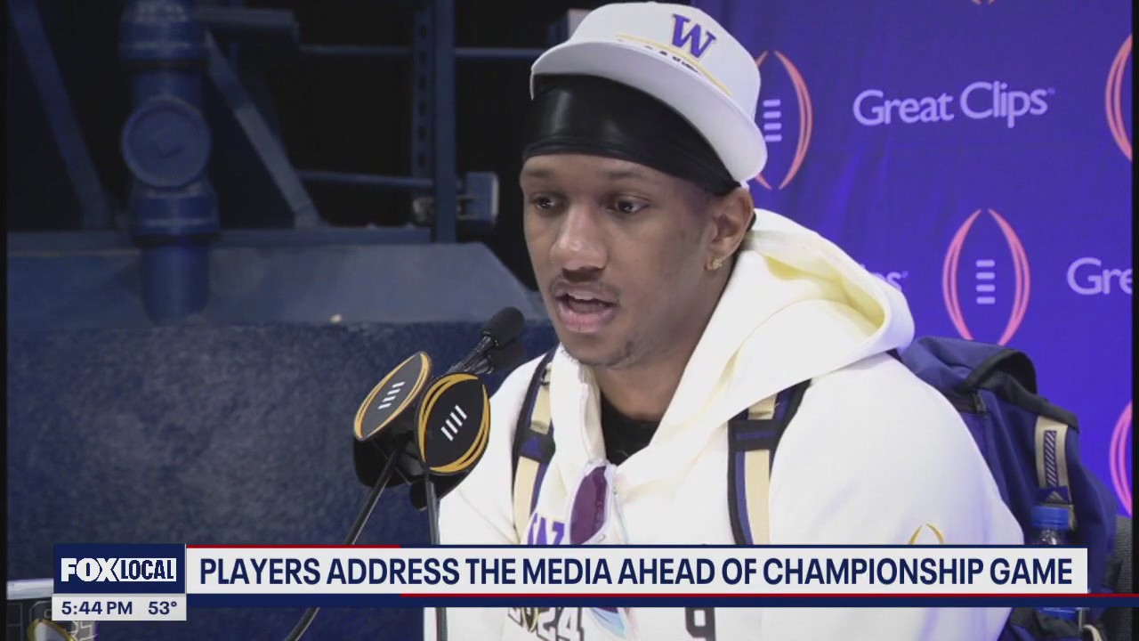 Wolverines and Huskies face media before showdown