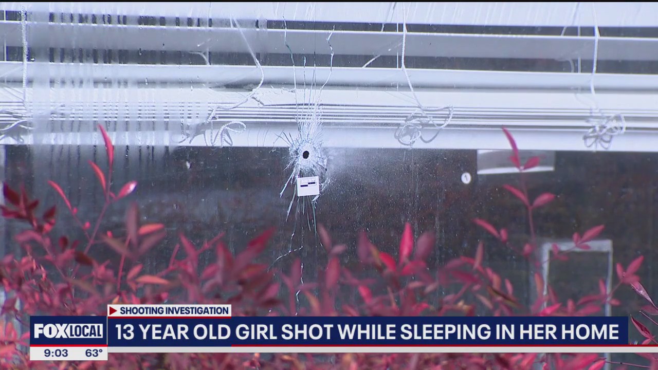 Girl shot after stray bullet goes through window