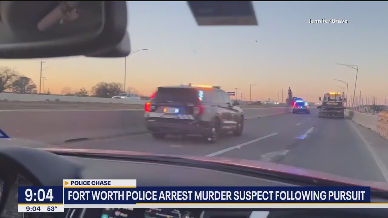 Fort Worth police arrest murder suspect after pursuit
