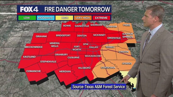 Dallas Weather: March 13 afternoon forecast