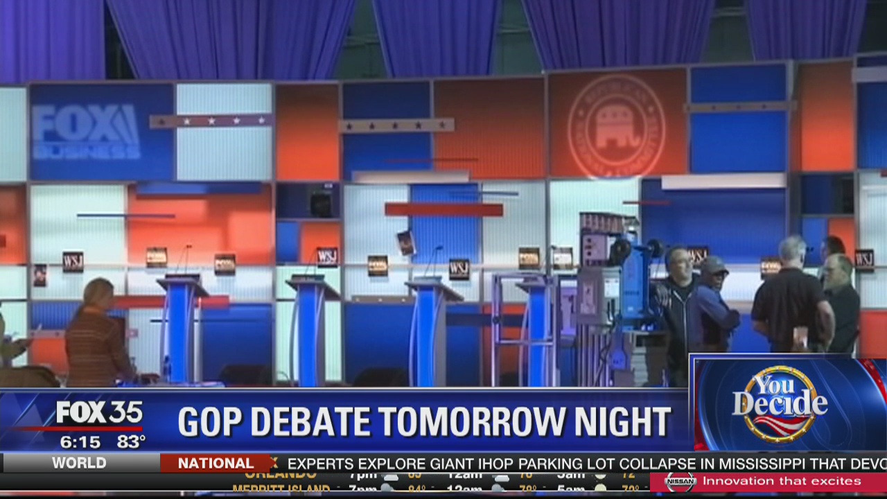 Preparations underway for GOP debate