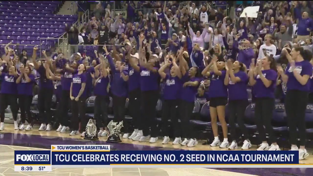 TCU celebrates no. 2 seed in NCAA Tournament
