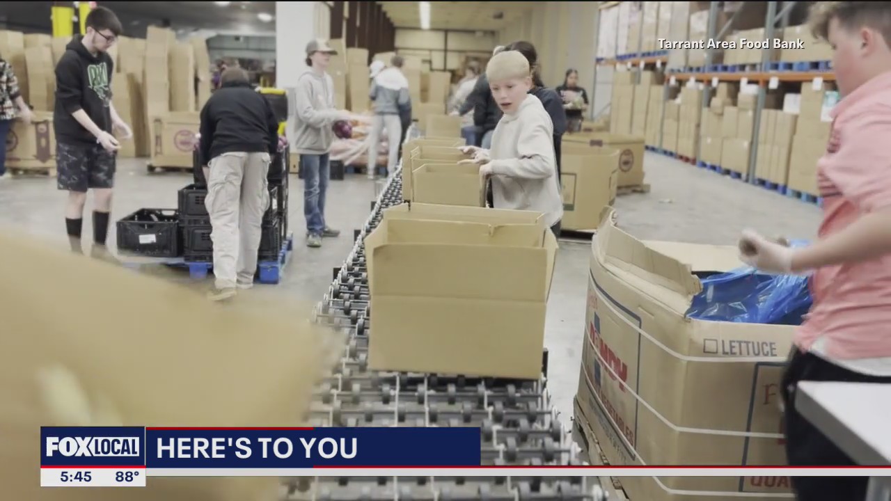 Here's To You: Tarrant Area Food Bank volunteers