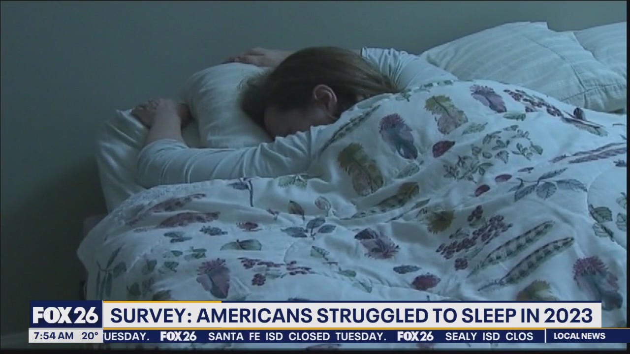 Survey: Americans struggled to sleep in 2023