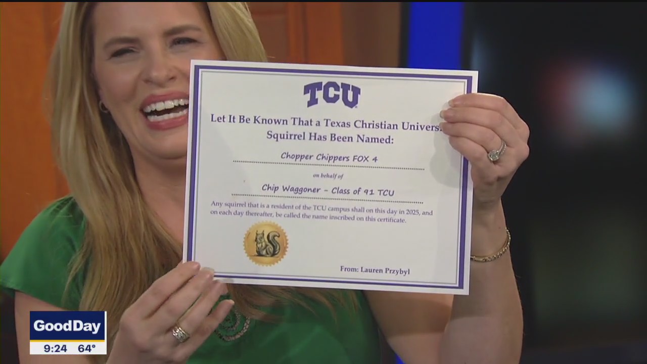 TCU names squirrel after Chip Waggoner