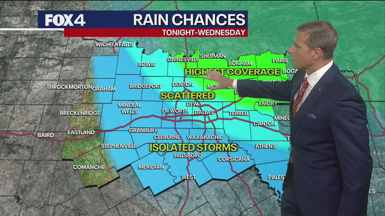 Dallas Weather: March 25 overnight forecast