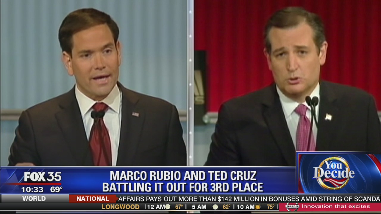 Rubio and Cruz battle it out for third in polls