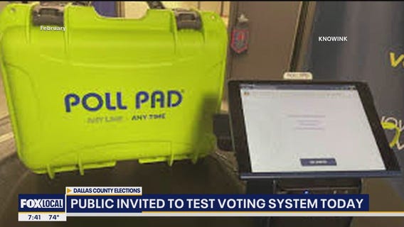 Dallas County holds voting system test