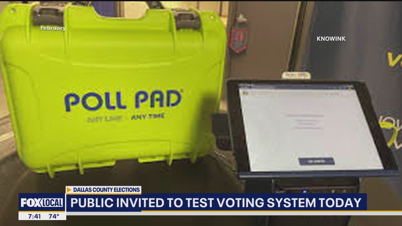 Dallas County holds voting system test