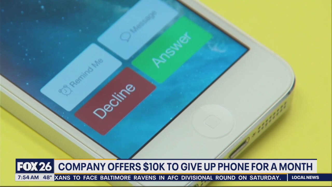 $10,000 to give up phone for a month; could you do it?
