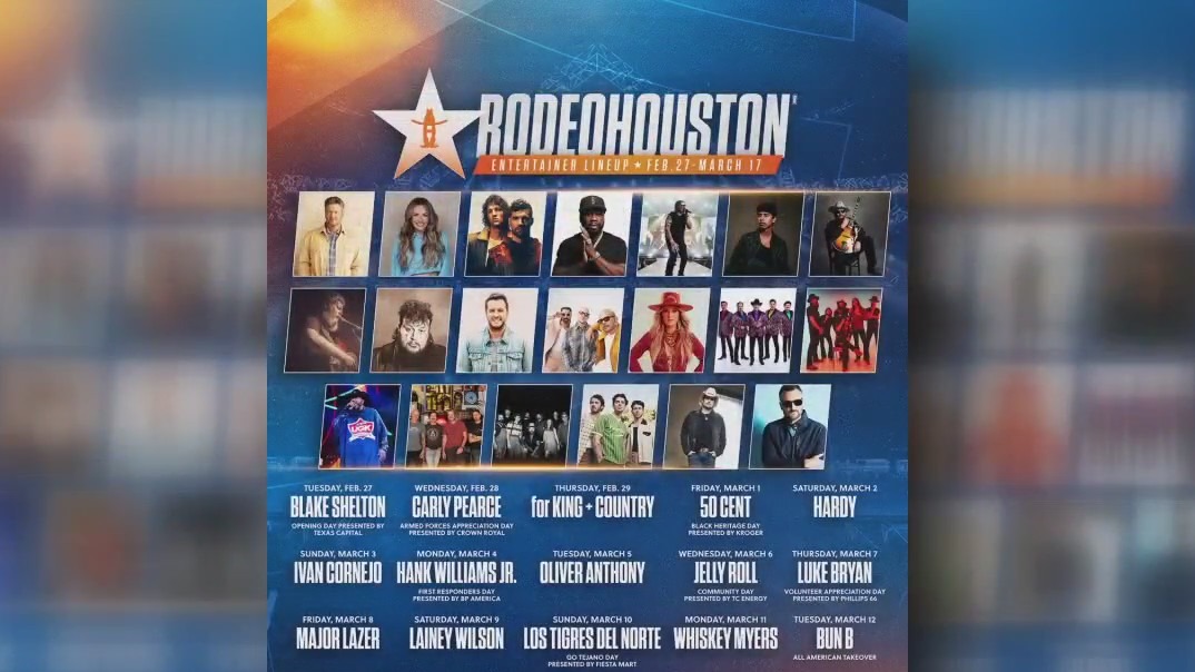 Houston Rodeo concert tickets go on sale Thursday
