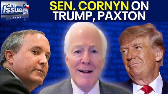 Sen. Cornyn on possible Paxton challenge, Trump and DOE
