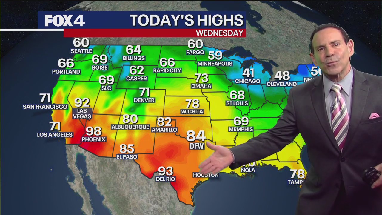 Dallas weather: April 9 morning forecast