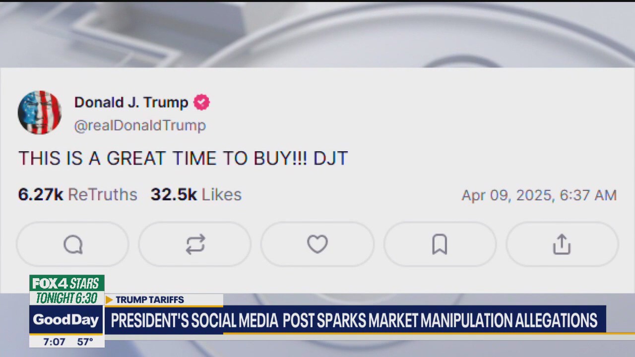 Trump's social media post sparks manipulation allegations