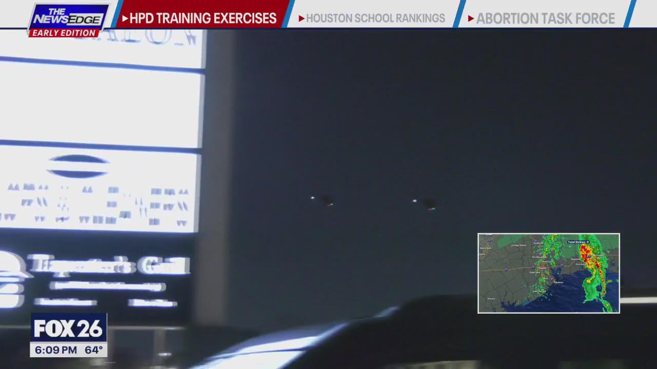 Houston Police conduct training exercise with other agencies