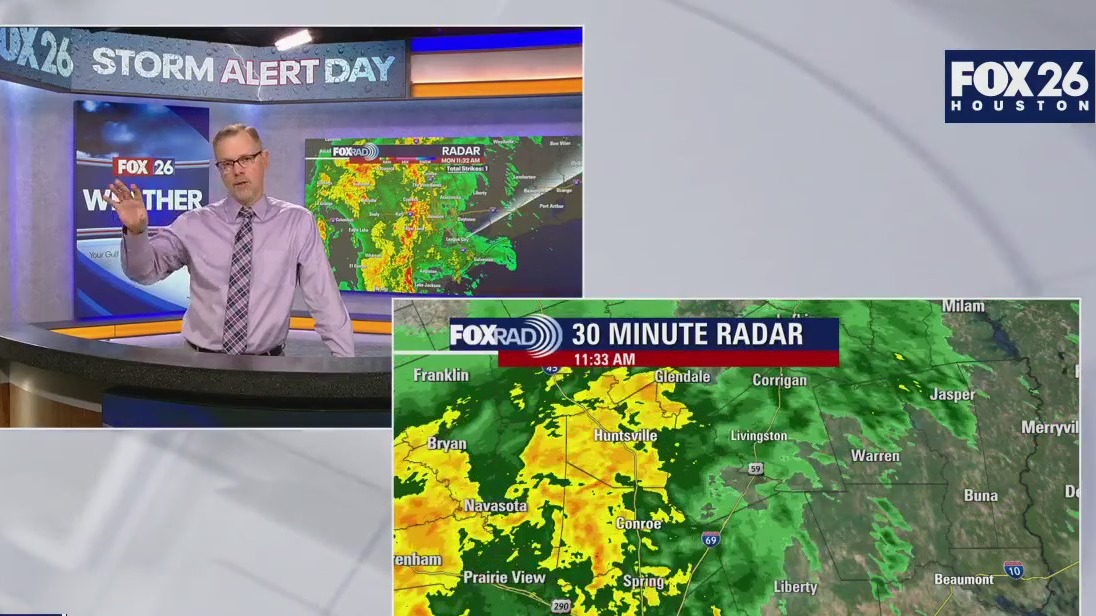 Rain to ramp up after soggy Monday morning