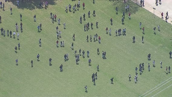 Dallas school shooting: Students run from Wilmer-Hutchins H.S.