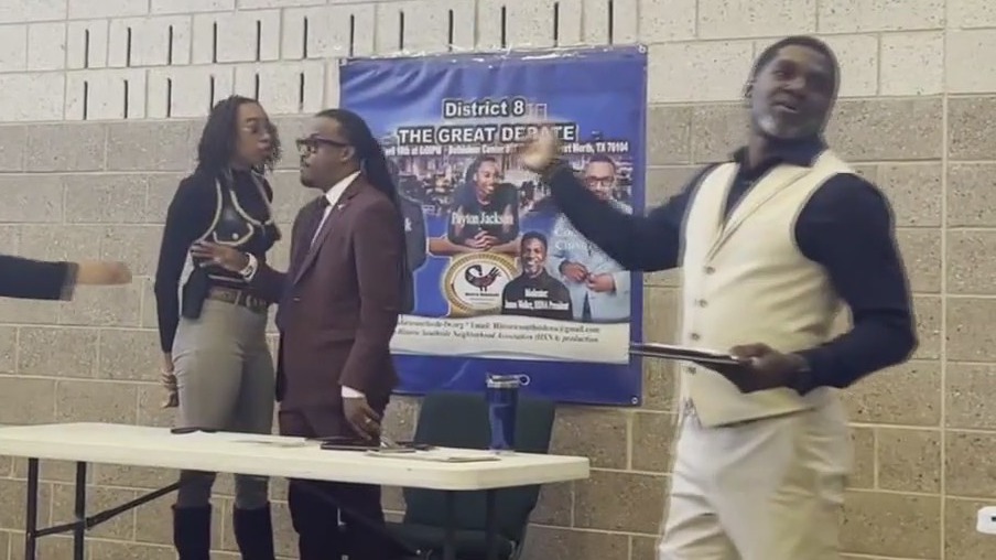 Fort Worth city council candidate forum gets physical