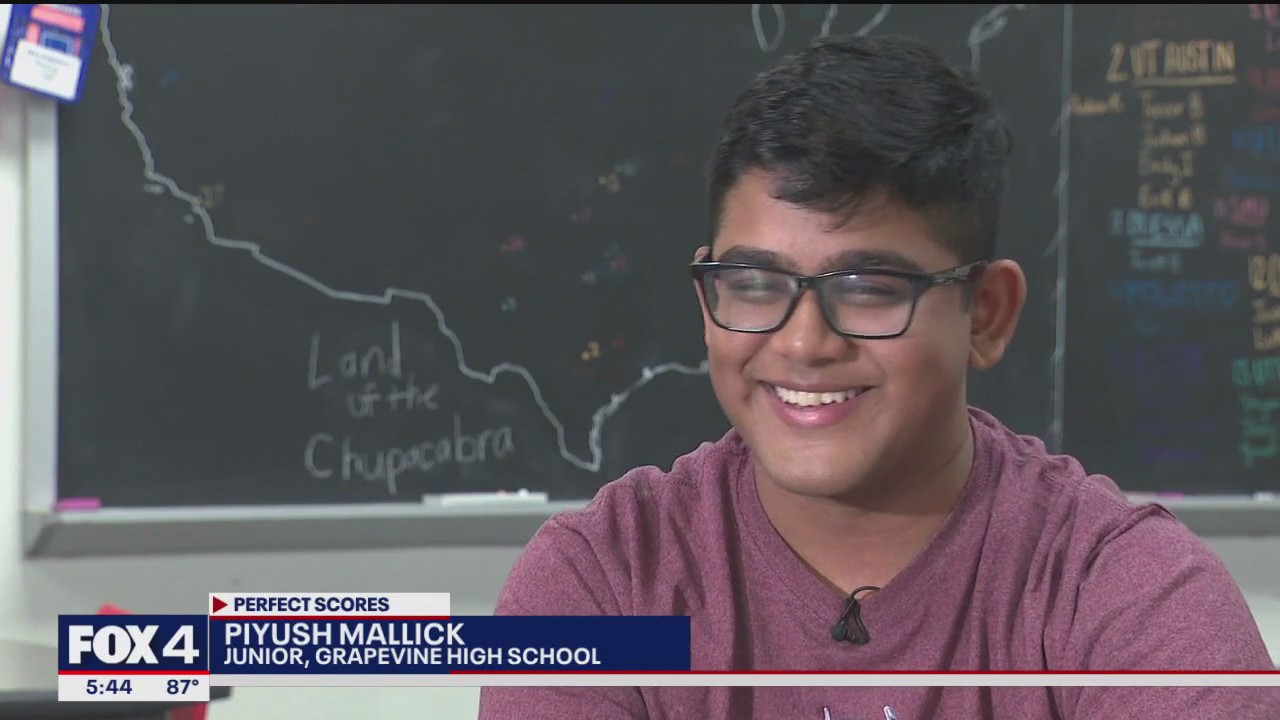 Grapevine student gets perfect scores on SAT and ACT