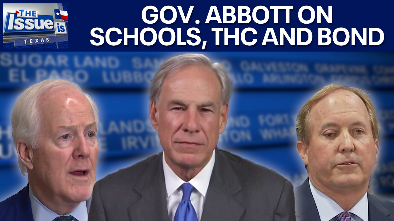 Gov. Abbott on school choice, THC ban, bond reform