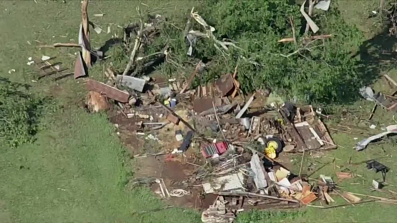 North Texas storm damage: SKY 4 video