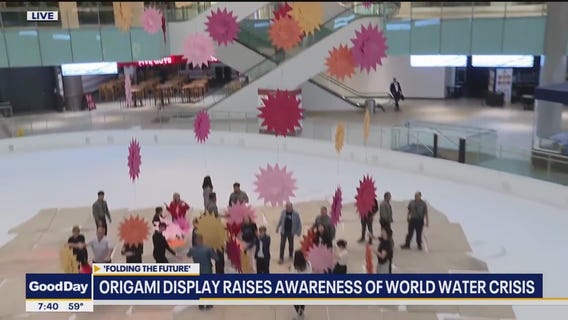 250 giant origami stars: Raising money for water crisis