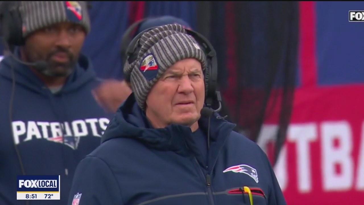 Awkward moment between Bill Bellicheck and girlfriend