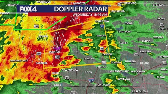Dallas Weather: April 30 9AM severe thunderstorms
