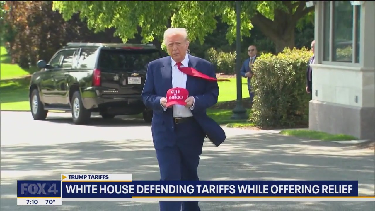 President Trump defends tariff strategy as prices rise