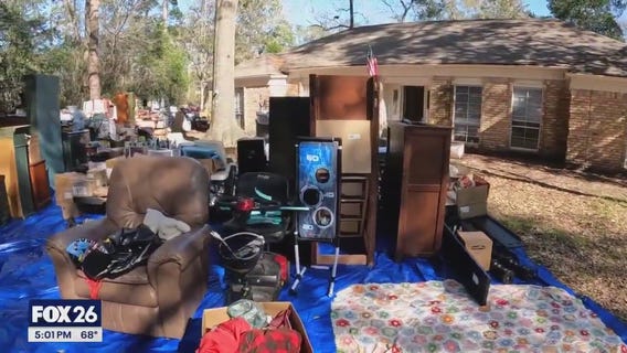 Red Cross and Salvation Army helping familes flooded