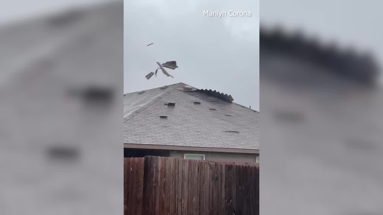Shingles fly off home in Josephine