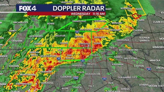 Dallas weather: Storms move through NTX - 11 a.m.