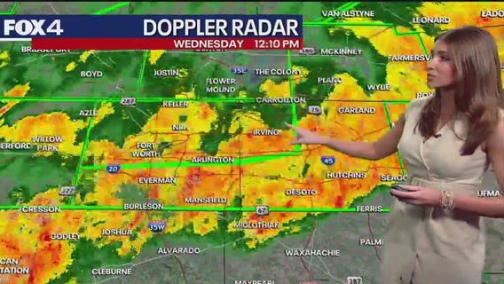 Dallas weather: Storms move through NTX - Noon forecast