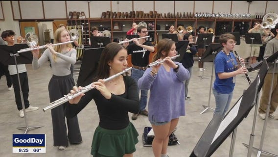 Grapevine HS band preparing for Post Malone concert