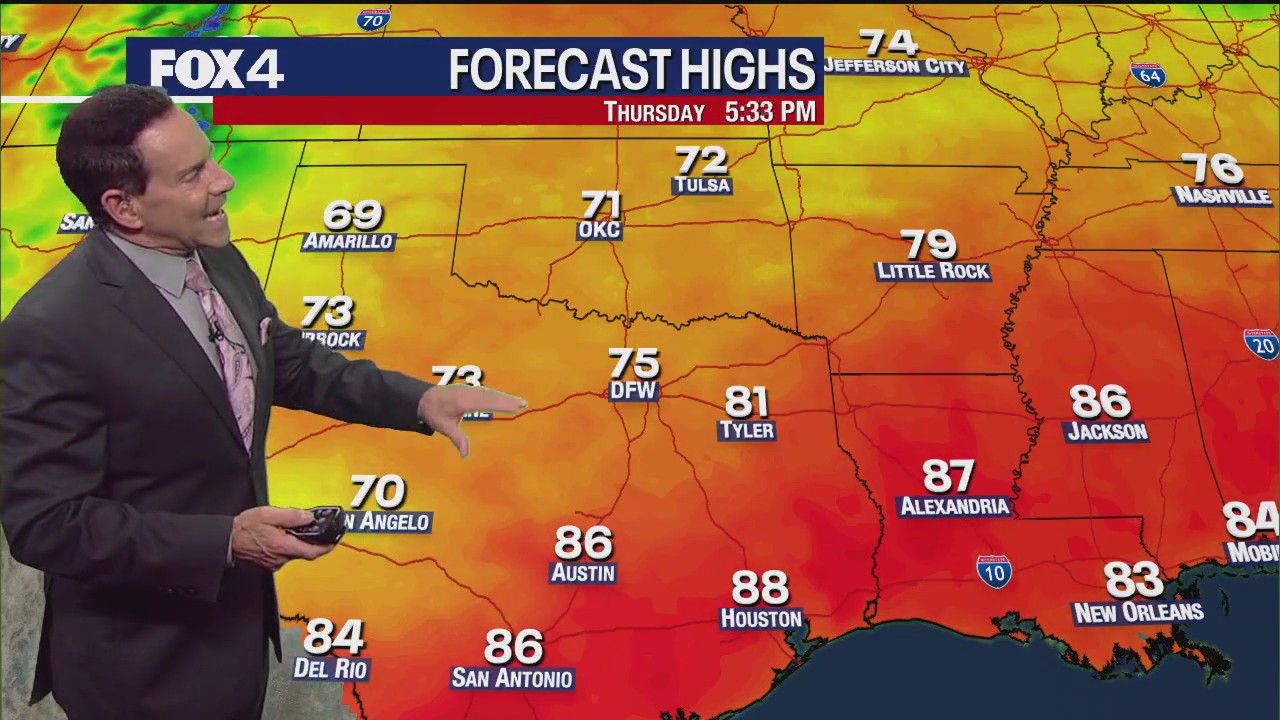 Dallas weather: May 8 morning forecast