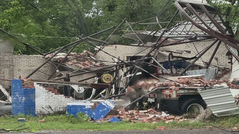 Texas storm damage, forecast