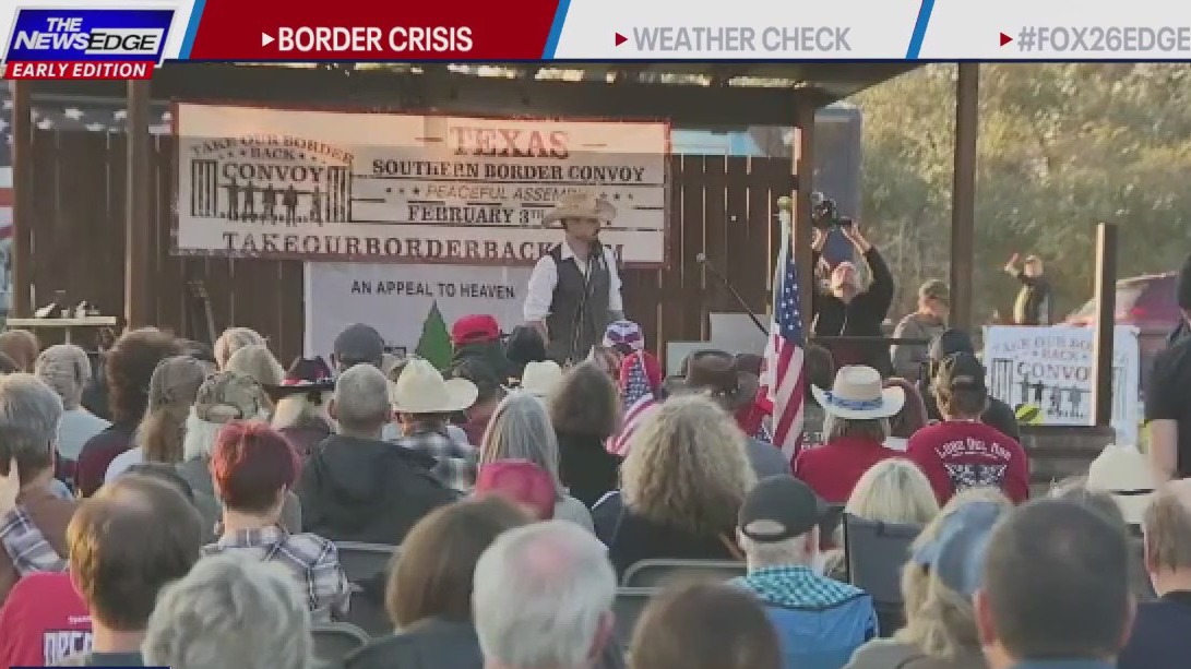 'Take Our Border Back' protestors going to border