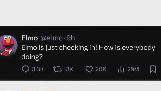 Elmo tweet awareness of Mental Health