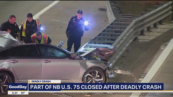NB U.S. 75 closed after deadly crash early Monday