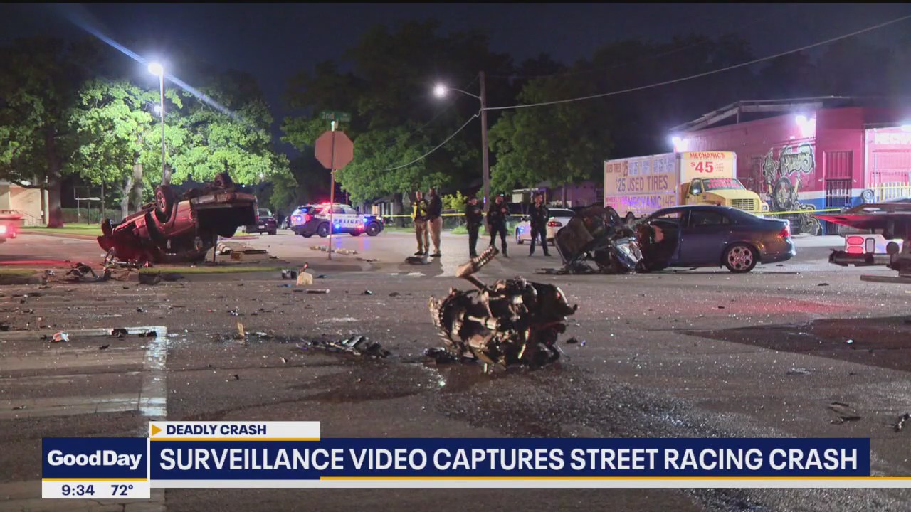 New surveillance video shows deadly street racing crash