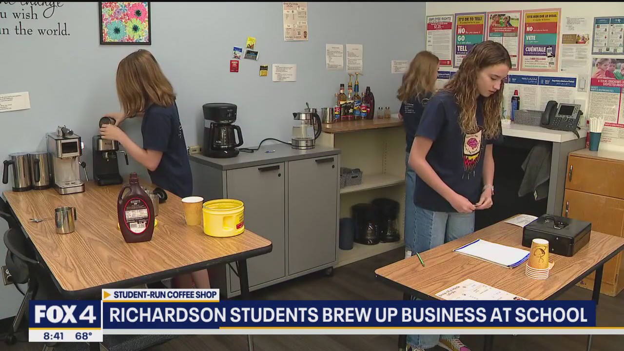 Richardson students brew up coffee business at school