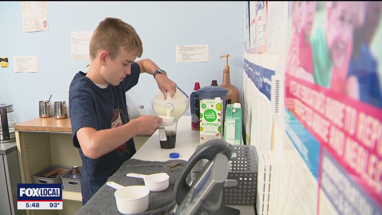 Student-run coffee shop for NTX elementary school