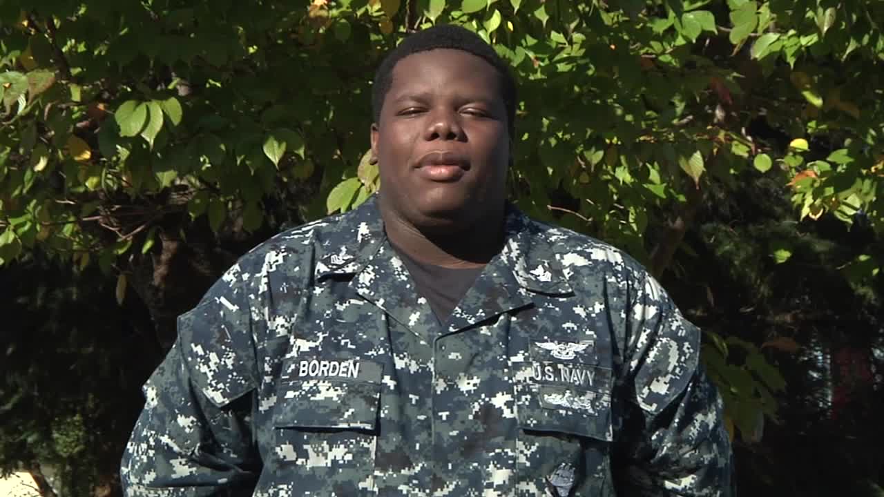 MA1 Jmamal Borden of Ocala